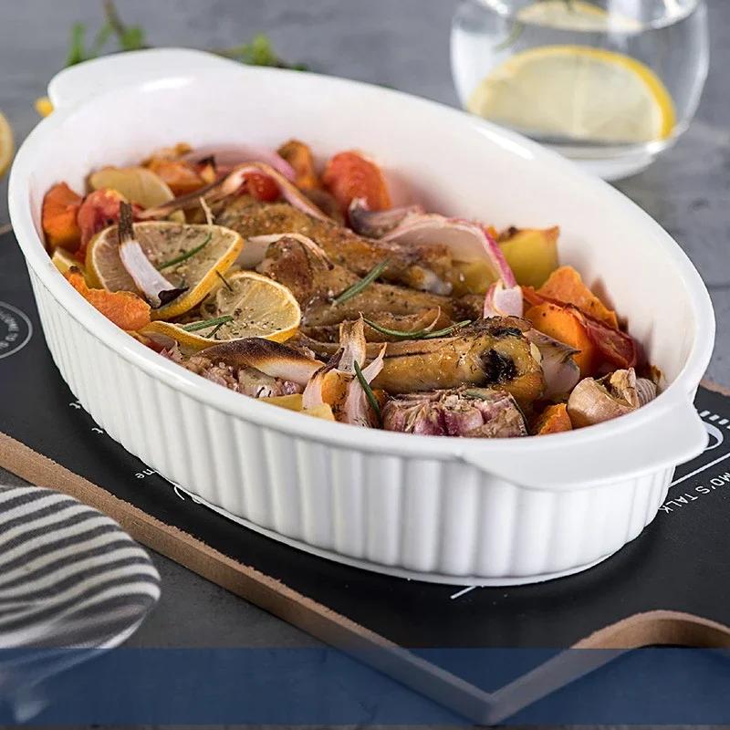 Blacha do pieczenia Piekarnik Naczynia do pieczenia Ceramiczne patelnie Forma do chleba do narzędzi i akcesoriów do pieczenia Porcelanowa zastawa Stołowa Naczynie kuchenne Bar do gotowania