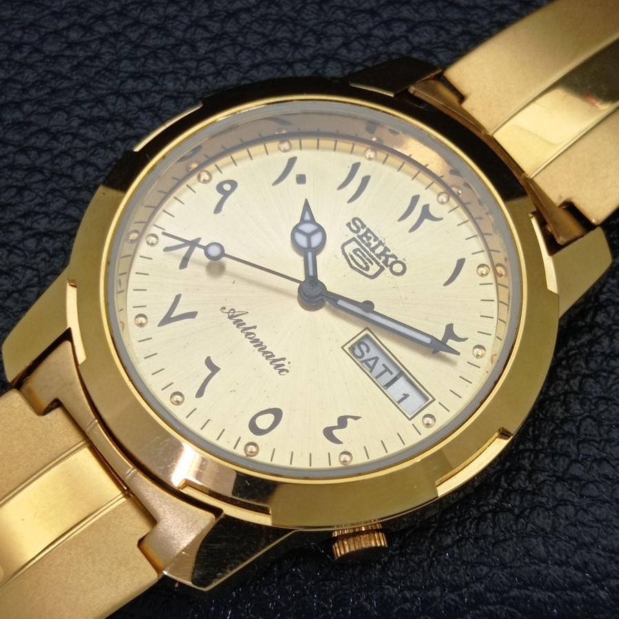 REPASOVANÉ HODINKY SEIKO 5 AUTOMATIC 6309A JAPONSKÉ ARABSKÉ ZLATÝ CIFERNÍK a426419-2