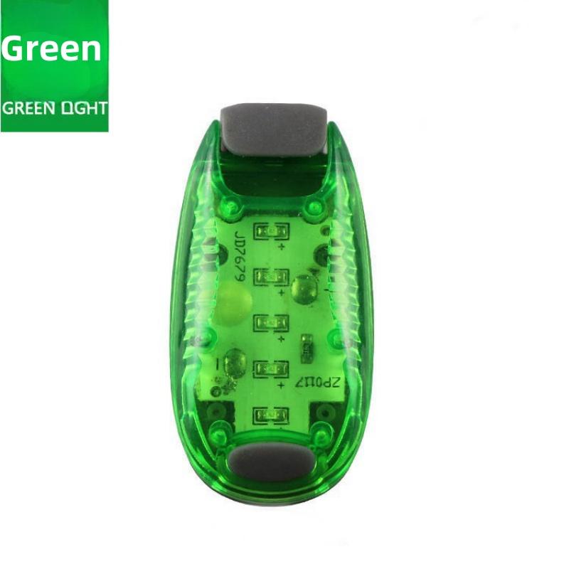 1pc LED Safety Light Clip On Waterproof Blue/Red/Green 3 Light Modes Night Strobe Flashing Walking Running Cycling Lamp