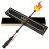Varinha Mágica de Dumbledore 38cm Varinha Cuspidora de Fogo Construção em Resina Efeitos de Chama Role Play Item de Colecionador Design Ergonômico