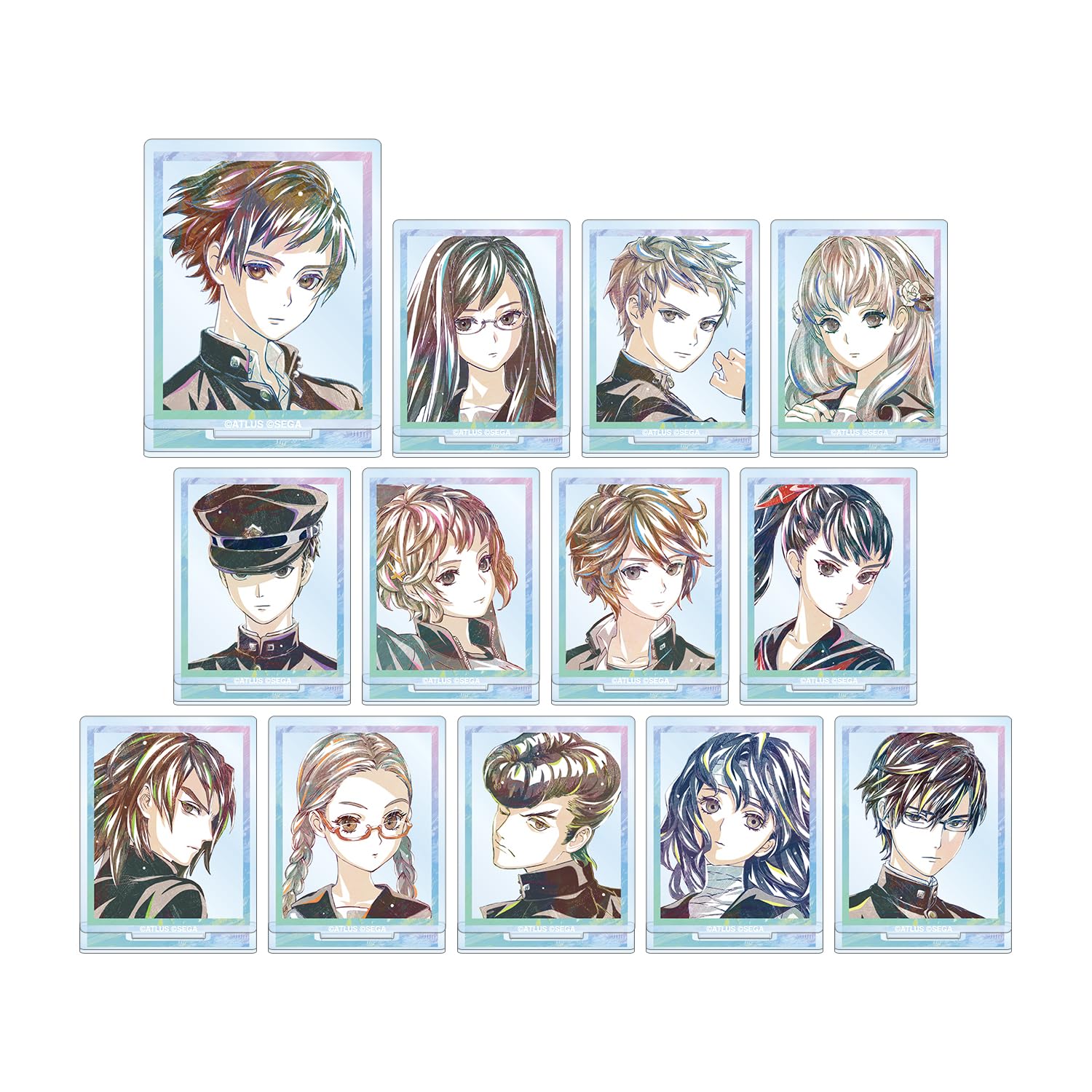 

13 Sentinel Defense Zone Trading Ani Art Acrylic Stand 13 pieces BOX