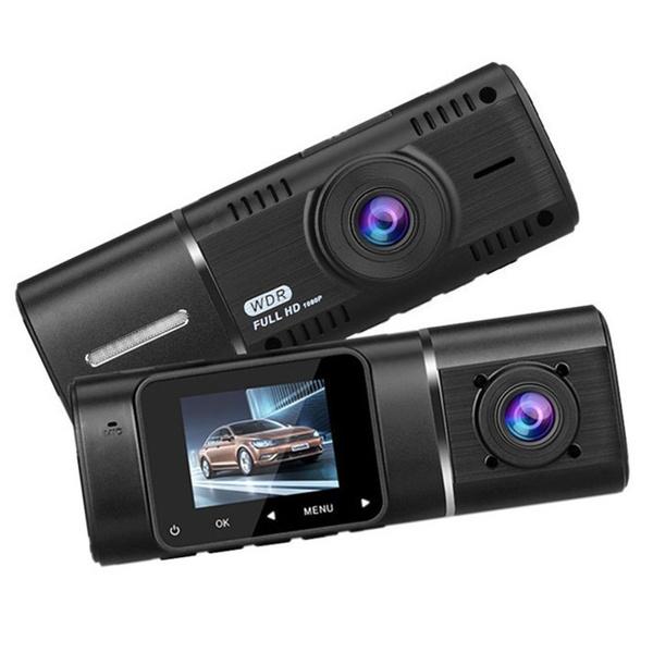 2024 Upgrade Dual Dash Cam FHD 1080P+1080P Front Inside Cabin Car Camera Driving Recorder LCD Display Gravity Sensor Automatic Video Recording