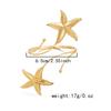 Vacation Style Seashell Starfish Open Arm Bracelet Bohemia Personality Adjustable Women'S Armband