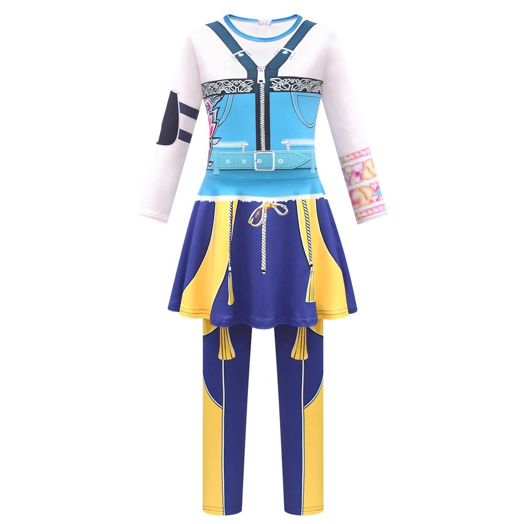 Children's Fun Printed Half body Skirt Pants And Jumpsuit