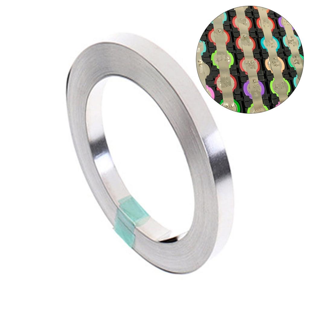 10m/Roll Pure Nickel Strips For Lithium Battery Welding Nickle Tabs For 18650 Battery Pack Spots Welder Accessories