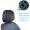 2 Pcs Satin Car Headrest Cover For Women Haircare Soft Satin Car Head Rest Cover For Hair Protection Satin Cover For Headrest, Reusable And