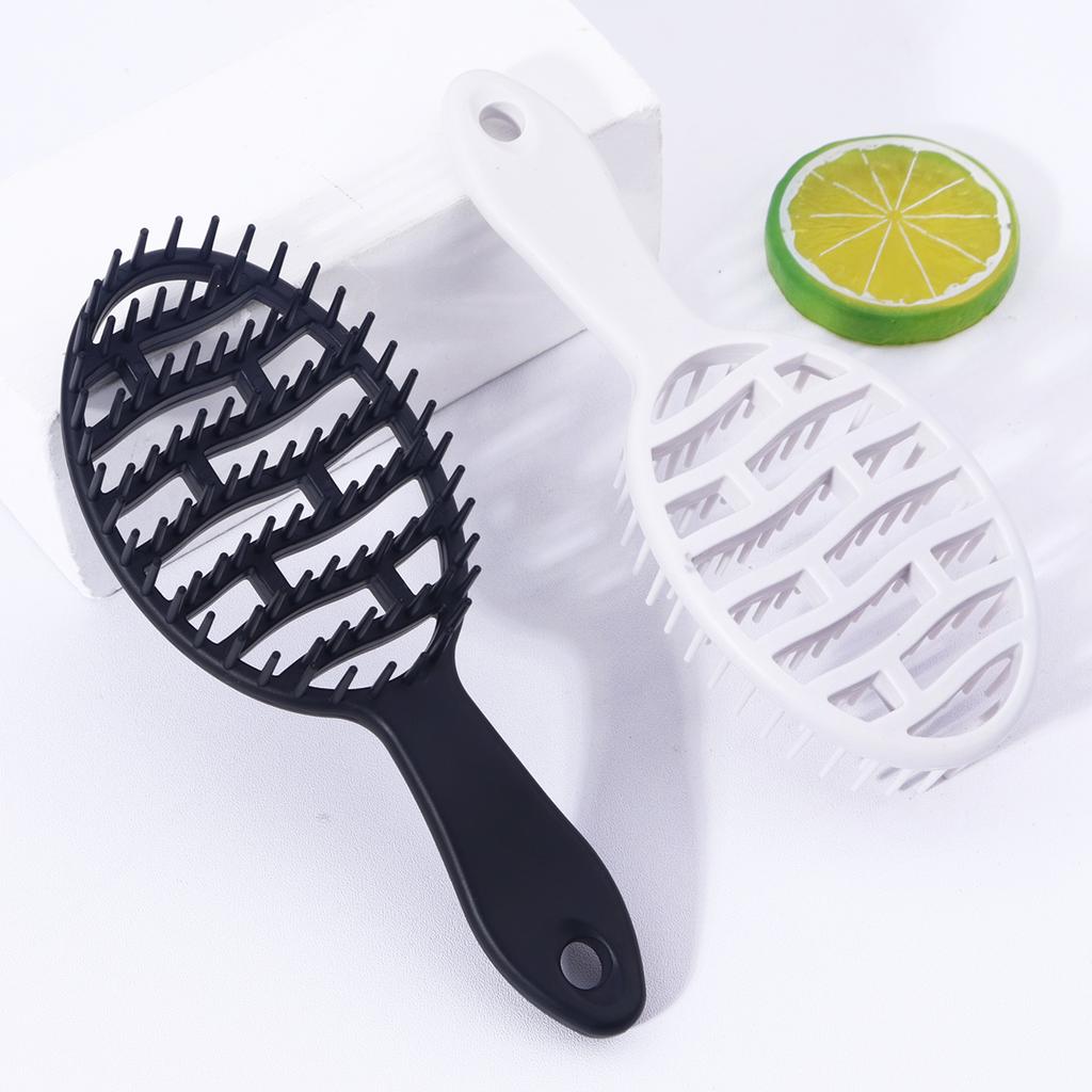 1pc Small Hollow Hair Brush Fluffy Combing Comb-anti-static,tangled Styling Brush,comfortable grip,Special for Real Hair Wigs