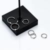 Classic Authentic 925 Sterling Silver Round Hoop Earring For Women Simple Geometric Earring Fashion Fine Jewelry
