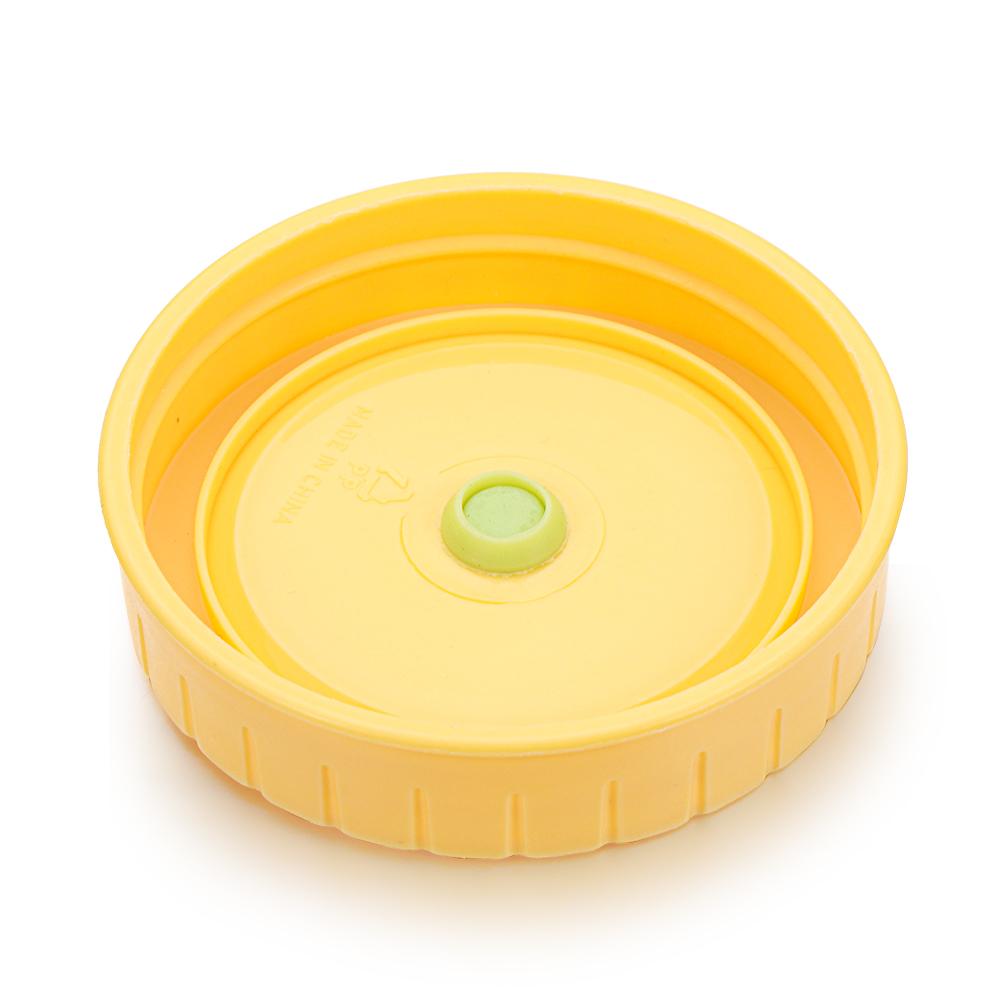 Cute Mason Jar Lids With Straw Hole 70mm Diameter Storage Wide Mouth Leak Proof Ribbed Cup Lid Universal Mason Jar Supplies