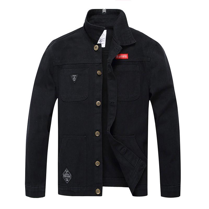 Buy DAYIFUN Men Camouflage Denim Jacket 