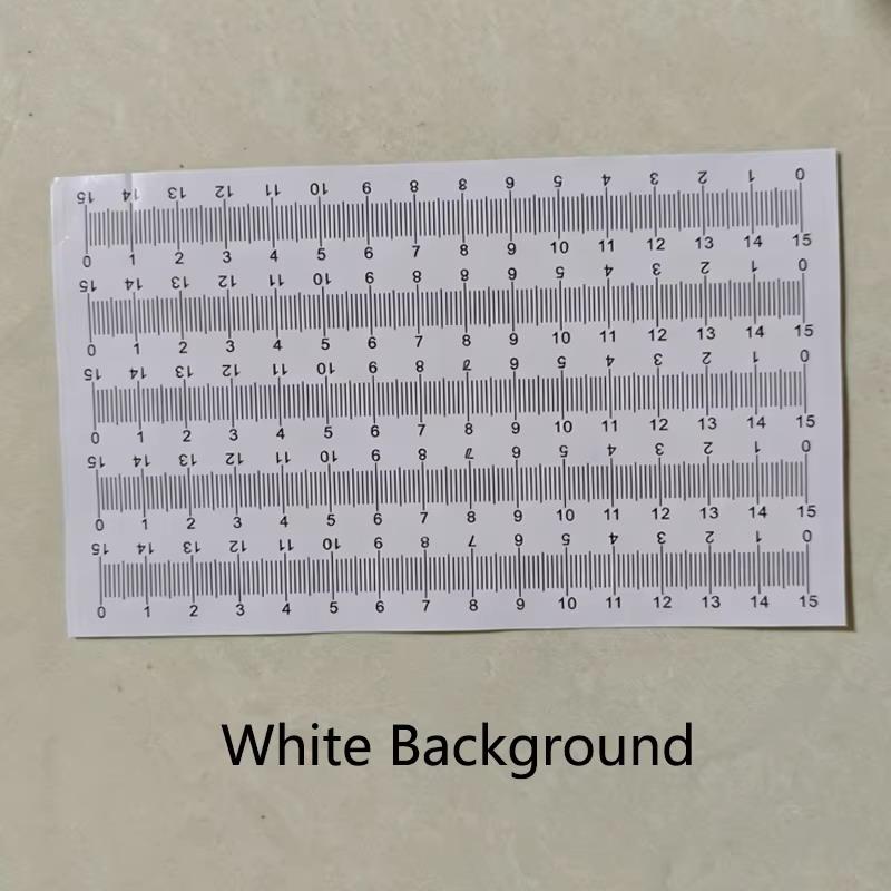 10-piece Self-adhesive Ruler Set, Suitable For Office/study/sewing — Can Be Attached To Any Smooth Surface, Measuring Tool