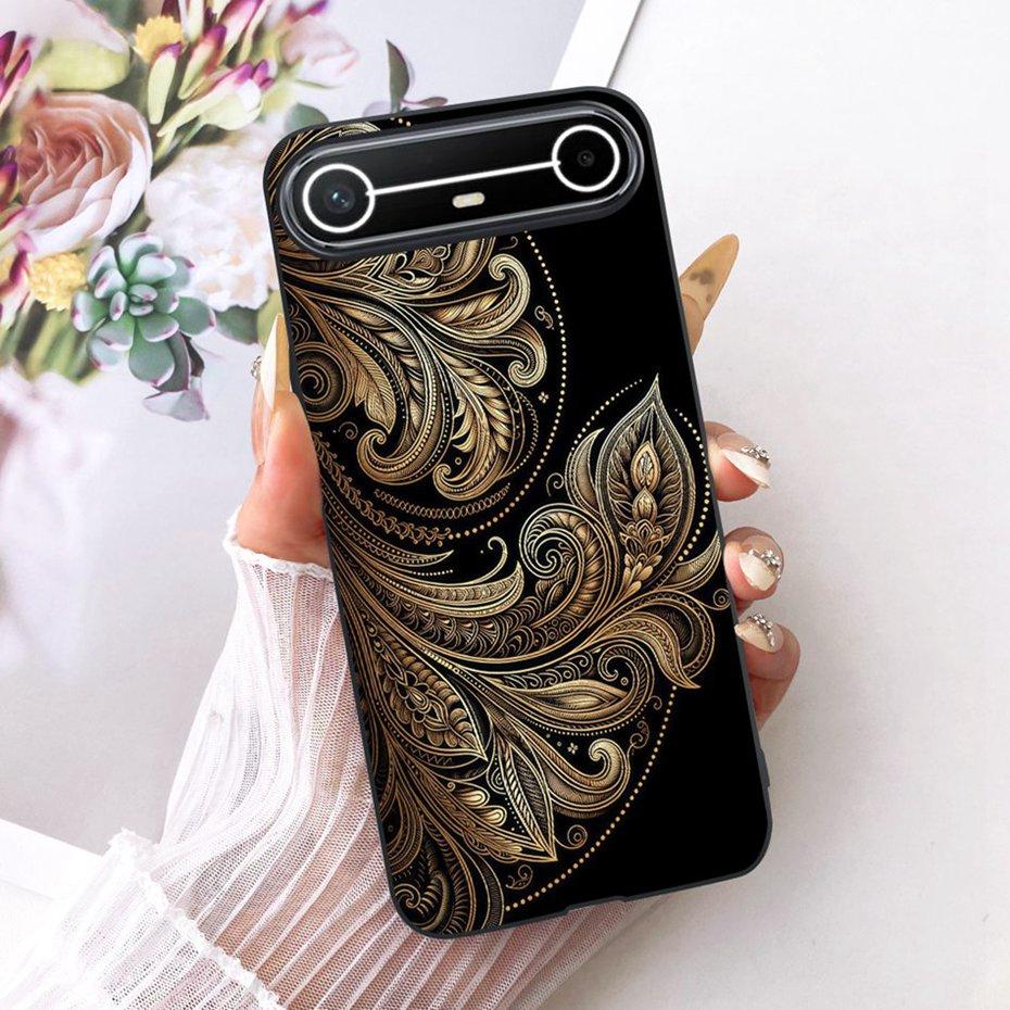 Fashion Cool Design Case For Tecno Pova Slim 5G 2025 Black Silicone Soft Cover For Tecno Pova Slim KM9 Phone Cases