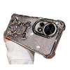 Applicable To Huawei Nova16 Mobile Phone Case Four Corners Anti-drop Nova14Pro Electroplated Silicone Soft Case Loose Powder Quicksand Bear