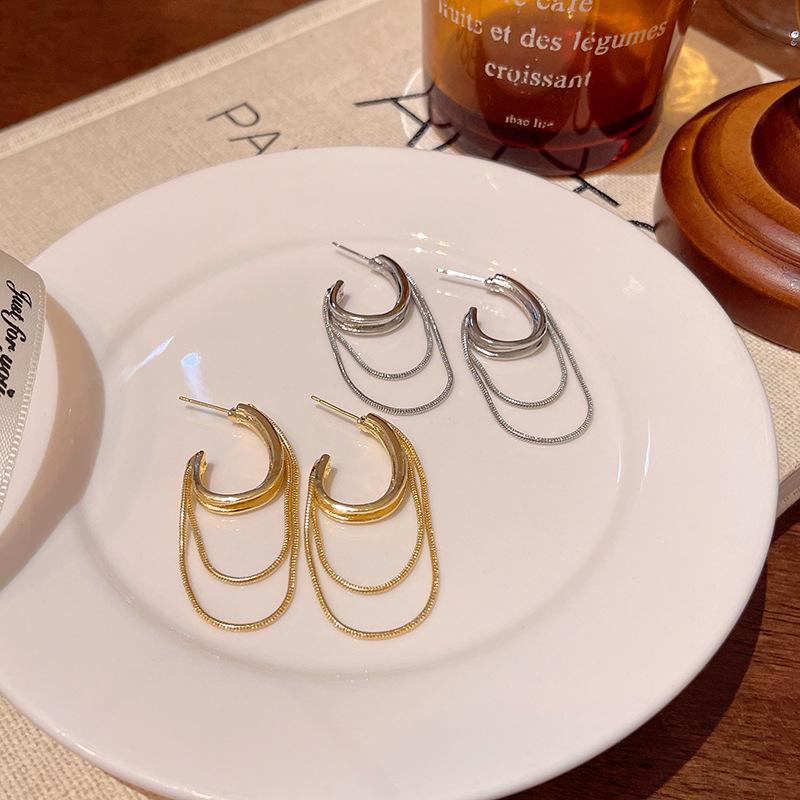 Luxuriöse Mehrschichtige Quastenohrringe - Koreanischer Stil Mode Vielseitig für Frauen