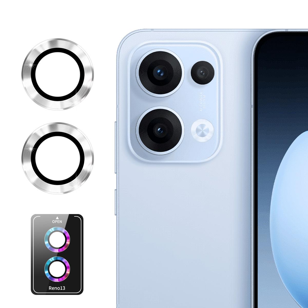

Для Oppo Reno13 5G (Глобальний) Захисник об єктива камери ENKAY Hat-Prince Металеве кільце Плівка для об єктива B