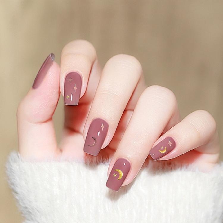 9 Sheets Bronzing Nail Art Stickers Sun Star Heart Nails Stickers Self-Adhesive Manicures Stickers 3D Nails Decals