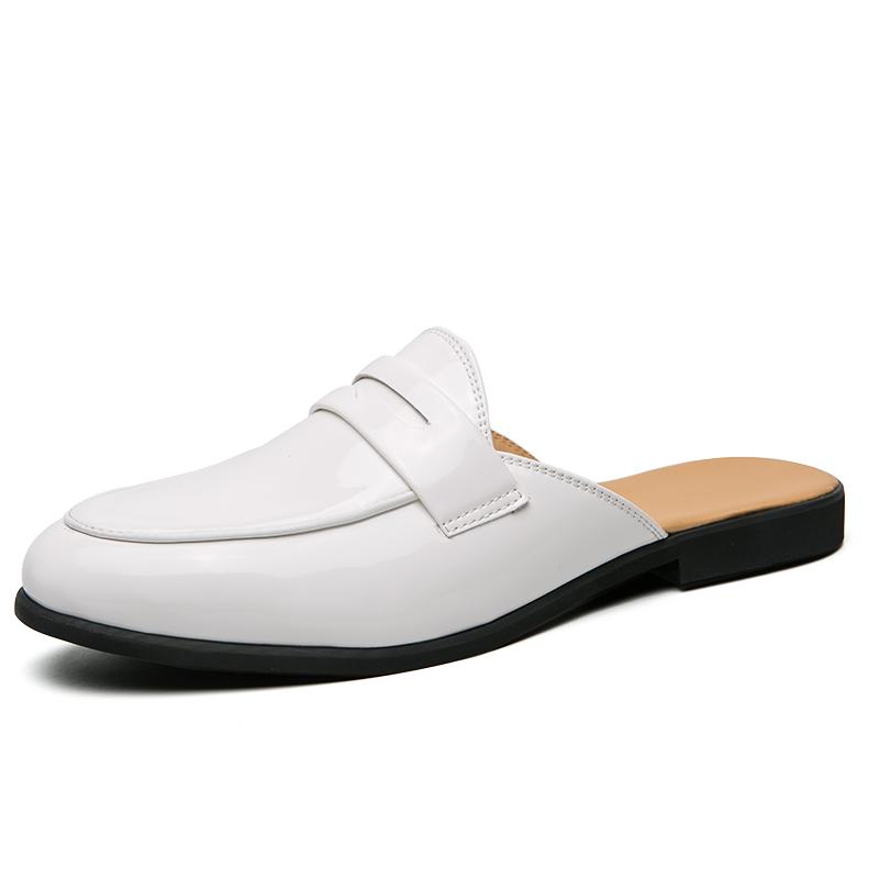 Fashion Spring and summer men's half slippers Fashion and  design styles Party and nightclub 38-46 casual shoes breathable