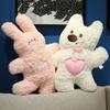 40-60cm Cartoon simulation puppy plush stuffed pillow cute lamb creative toy children's birthday gift doll sofa decoration