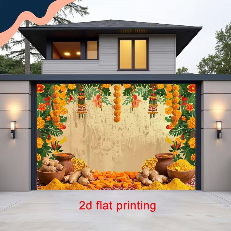 2D Indian Wedding and Haldi Themed Backdrop Photo Background Banner