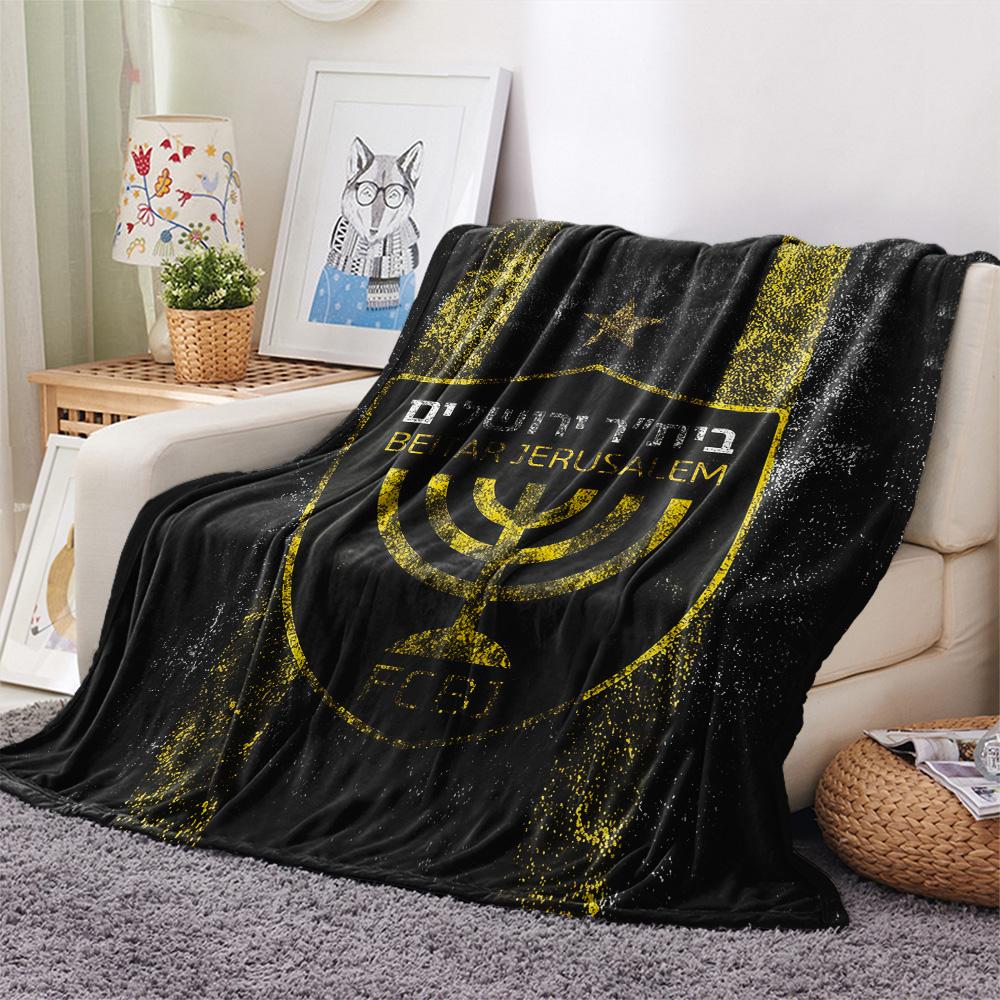 Beitar Jerusalem Football Club Flannel Blanket, High quality Comfortable for All Seasons, Home Decor, Warmth and Comfort