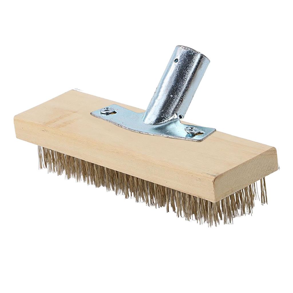 Wire Brush Cleaning Metal Surface Texturing Bristle Wire Brush Barbecue Pool Garage Patio Removing Rough Surface Wire Broom
