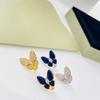 2023 New Trend Classic 925 Sterling Silver Popular Brand Earrings For Women Engagement Luxury Jewelry Butterfly Diamond Earrings