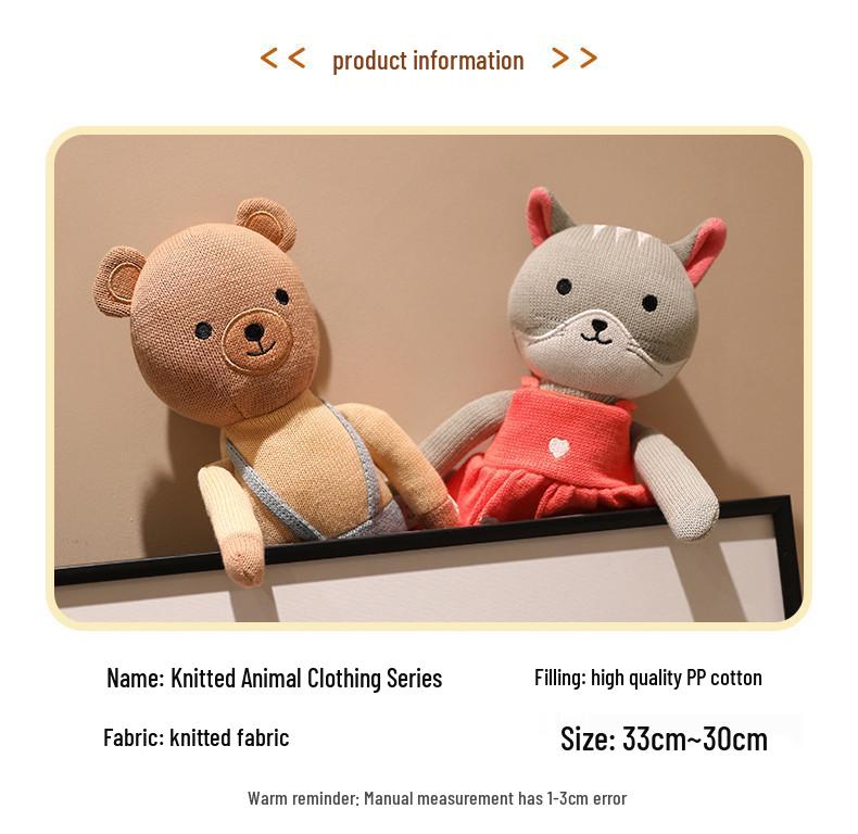 Cute Animal Companion: Knitted Rabbit Plush Doll