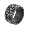 Celtic Knot Titanium Steel Men's Ring - European & American Style, Personalized Jewelry