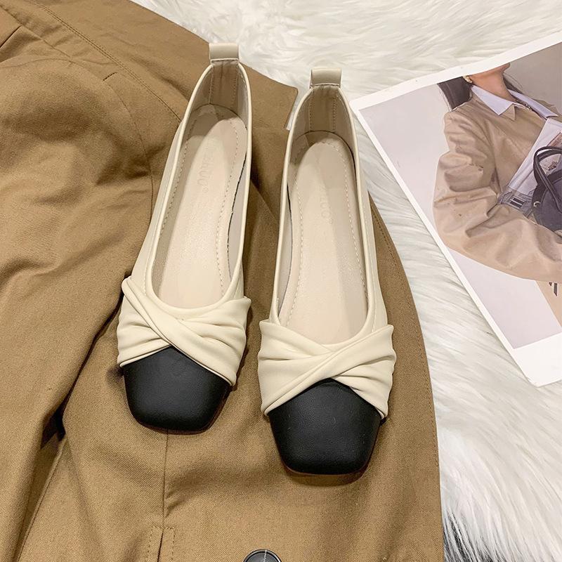 

Мода 2025 Женские лоферы слипоны из мягкой кожи Летние туфли на плоской подошве с мелким вырезом Мягкая подошва Ультракомфортные бабушкины повседневные туфли 40