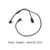 Multipurpose USB C Male To Small USB Male Cable with Dedicated 5V Charging Interfaces Plastic Texture for Mobile Devices