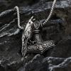 Retro Punk Style Men's Anchor Pendant Crow Pendant Keel Chain Necklace Pendant