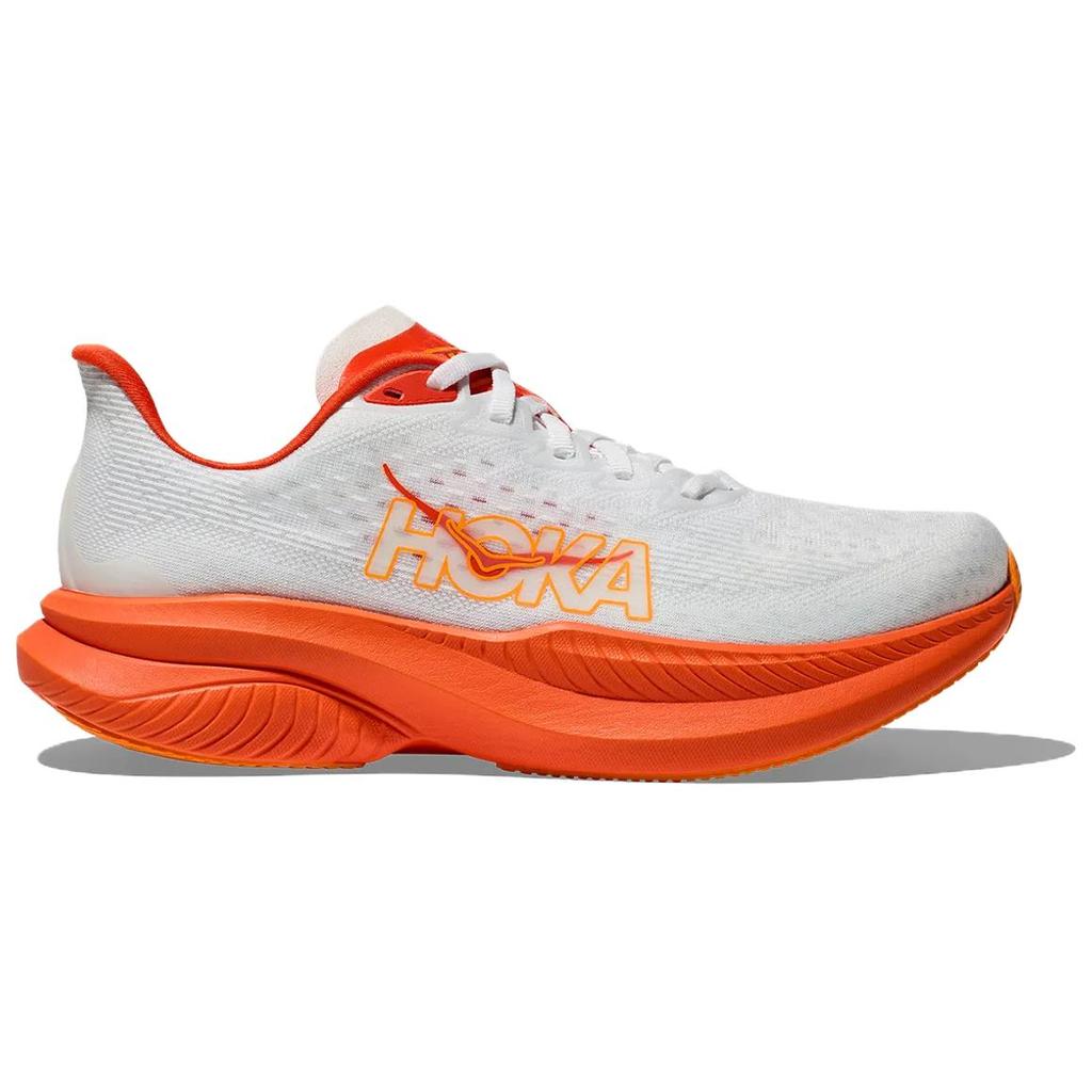 HOKA Mach 6 Frost Lava Herren Sneaker Weiß 1147790-FLV