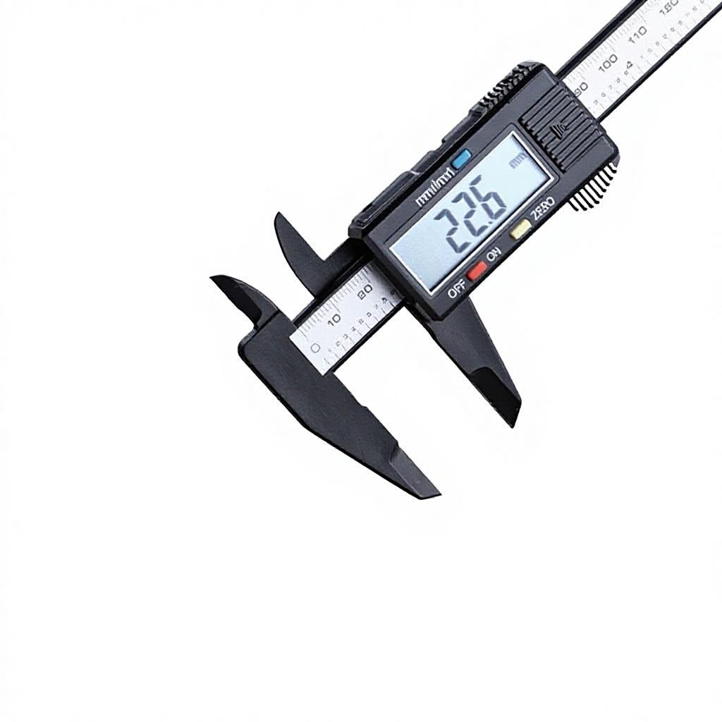 Koravo Electronic Digital Caliper 0-100-150mm All-Plastic Small Mini Blister Pack with Insert Card