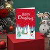 6Pcs Christmas Greeting Card Merry Christmas Handwritten Cards For Family Friends Best Wishes Cards Postcards Envelopes Sticker
