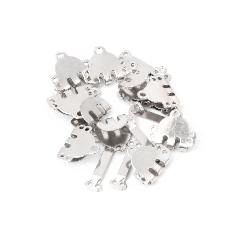 

10x Trouser Skirt Hooks + Bars Fasteners For Suit Pants Extenders Tailor Sewing