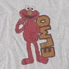Sesame Street Unisex Adult Elmo Vintage Heather T-Shirt