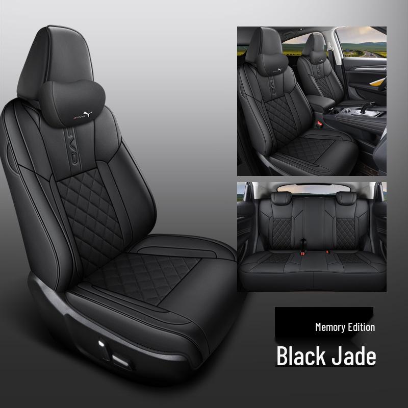 CLY Custom-Fit Full Leather Sports Seat Cover for Haval F7 - All-Season Cushion Pad