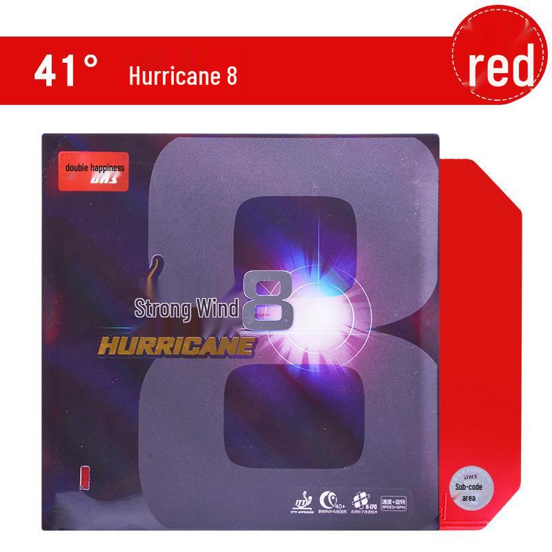 DHS Hurricane 8 Высококлейкая Скоростная Основа для Настольного Тенниса Накладка - Провинциальный Комплект