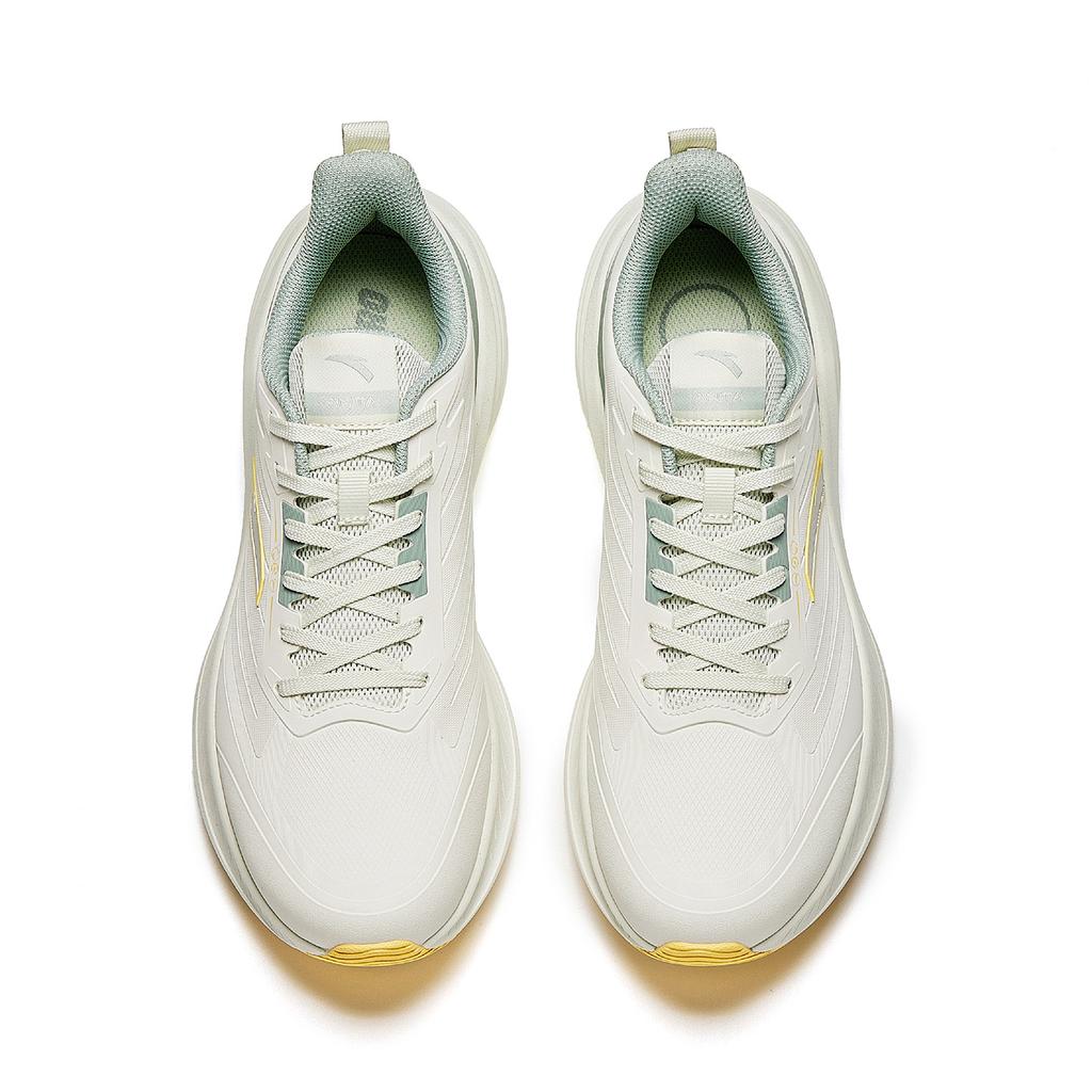 Anta Lingfeng Fabric Shock Absorbing Lightweight Low Top Running Shoes Men sneaker Pure-White Hydroxyl-Green Sugar-Pear-Yellow 912545501-3