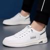 Leather Casual Shoes for Men Breathable White Sneakers Fashion Driving Walking Tennis Shoes for Male Italian Office Flats Shoes