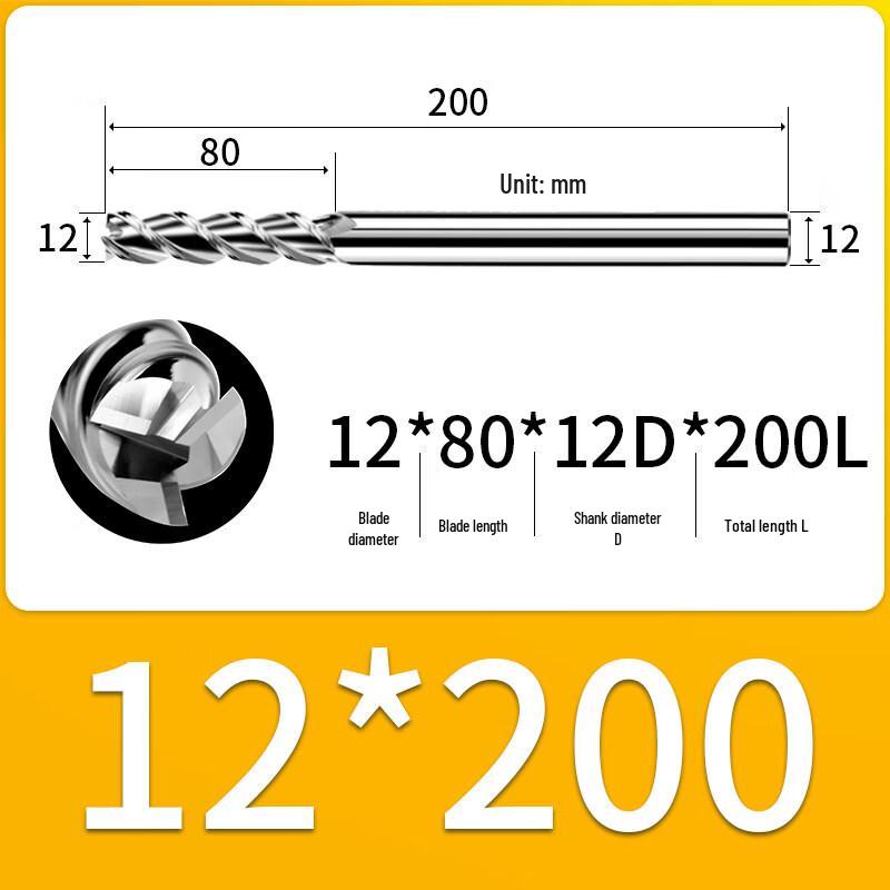 

High-Gloss Aluminum Finishing End Mill