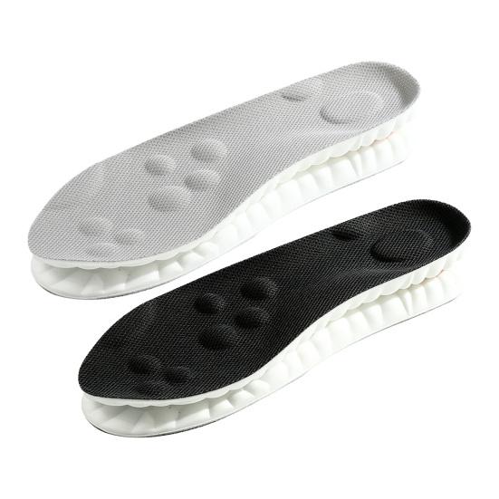1 Pair 4D Cloud Breathable Insoles with Arch Support Shock-Absorbing Foot Protection Inserts Non-Slip Anti-foot Deformation Shoe Insoles for