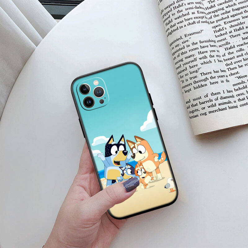 MH23 Bluey Phone Shell for Samsung S20 S21 S22 S23 S24 FE Ultra Plus Lite S21S A55 A07 A17 F06 F16 M06 M16 M56 A36 A37 A57
