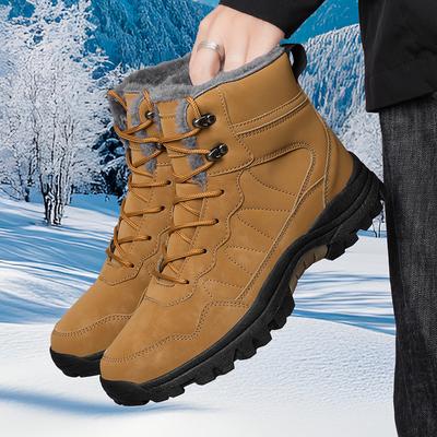39-47 Winter Herren Wanderschuhe Outdoor Plüsch Sneakers Freizeitschuhe Winterstiefel