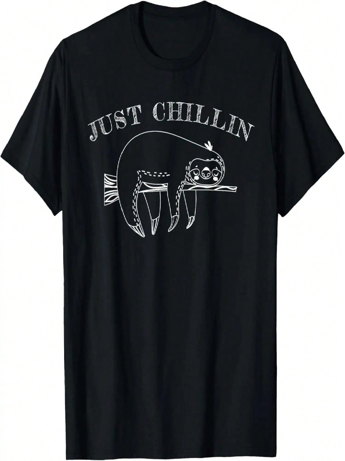 Just Chillin Sloth Funny Sarcastic T-Shirt Gift S