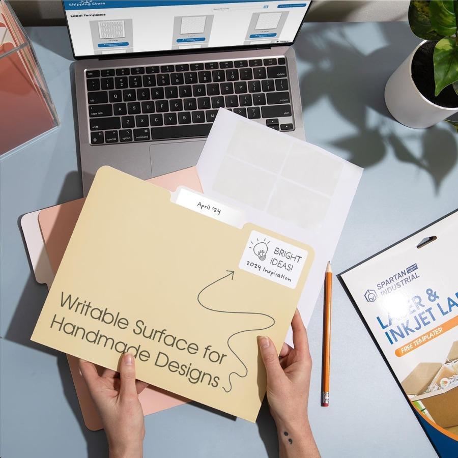 

3 X 2 Matte White Shipping Labels Compatible with Inkjet and Laser Printers 100 Sheets 1000 Total Paper Stickers for Mailing United States