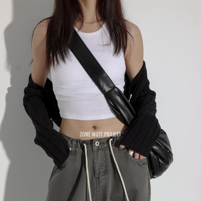 Large Soft Hobos PU Leather Tote Bags for Women Designer Shoulder Bag Casual Solid Color Crossbody Bag Cloud Dumpling Bags MIT