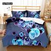 Glass Ball Duvet Cover Set Microfiber Colored Transparent Marbles Bedding Set Childhood Toys for Kid Teen Queen King Quilt Cover