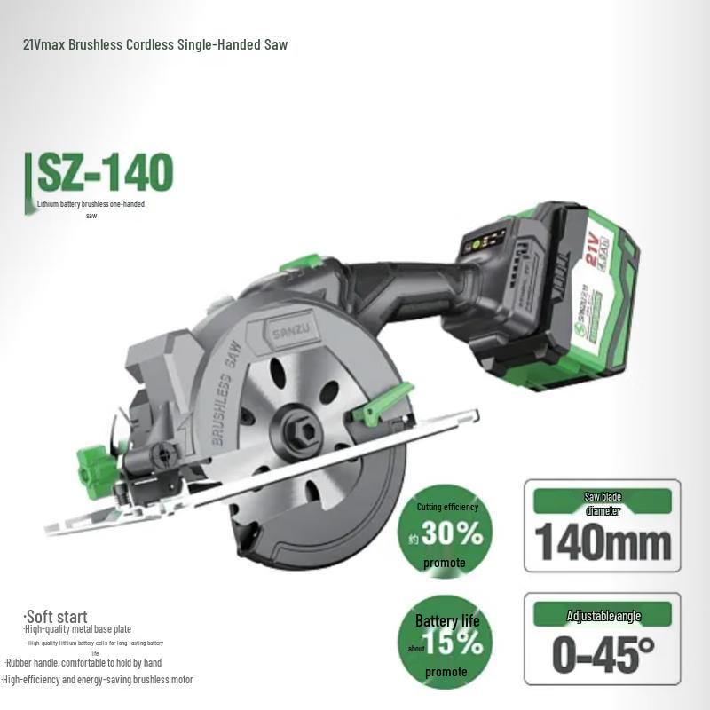 

Sanzhu 21V Cordless Brushless Circular Saw CN plug (adapter included)
