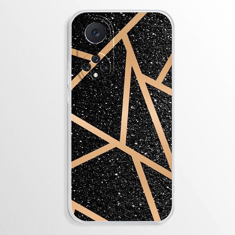 For Huawei Honor 50 Case Soft Silicone Fashion Marble Clear Cover For Honor 50 Honor50 Bumper NTH-NX9 Phone Case Honor 50 Fundas